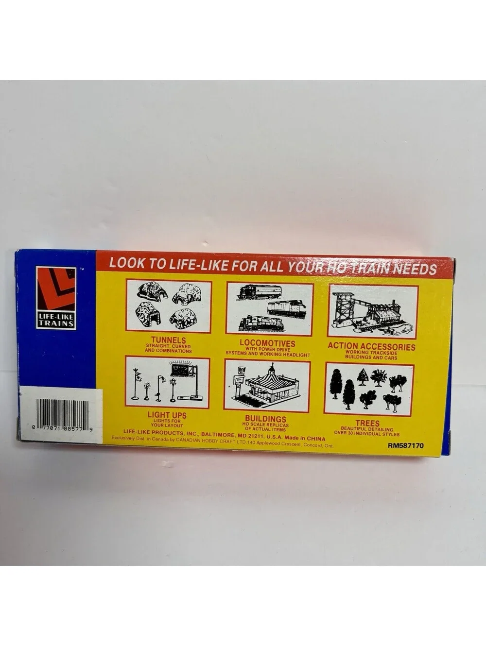 HO Scale LIFE-LIKE #8577 40' BOX CAR ACY #3255 YELLOW New Open Box